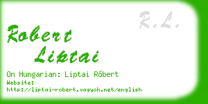 robert liptai business card