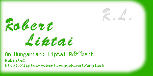 robert liptai business card